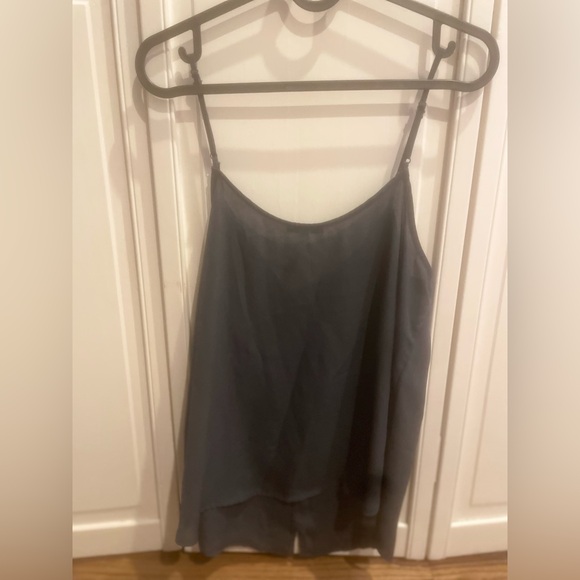 Deep blue/grey camisole with cute buttons - Picture 2 of 2